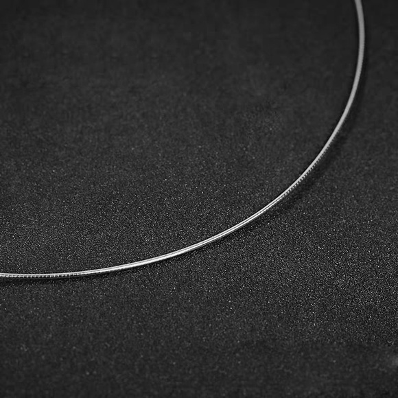 Sterling silver wire chain - Picture 2 of 4